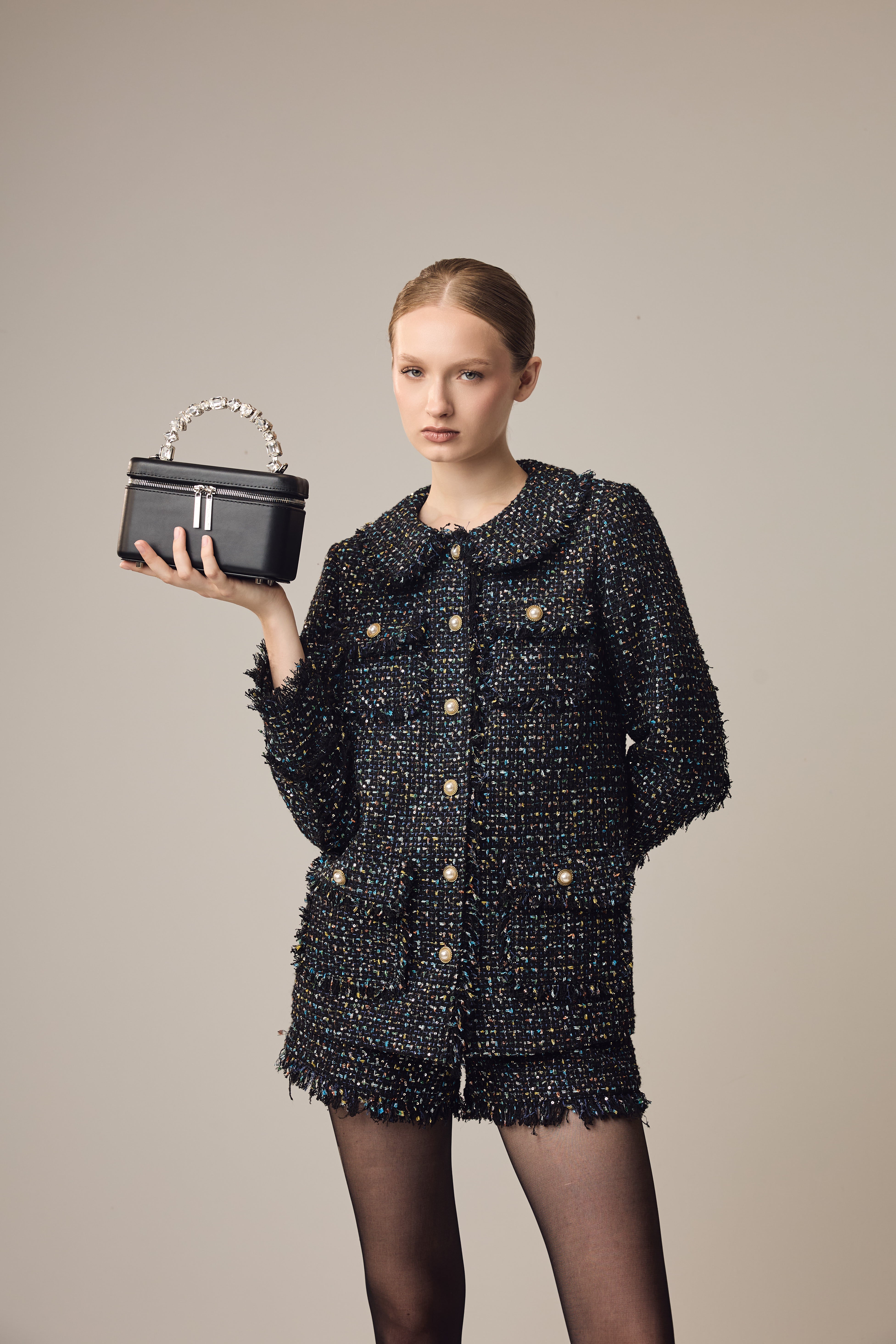 Black Taliya Vanity Bag