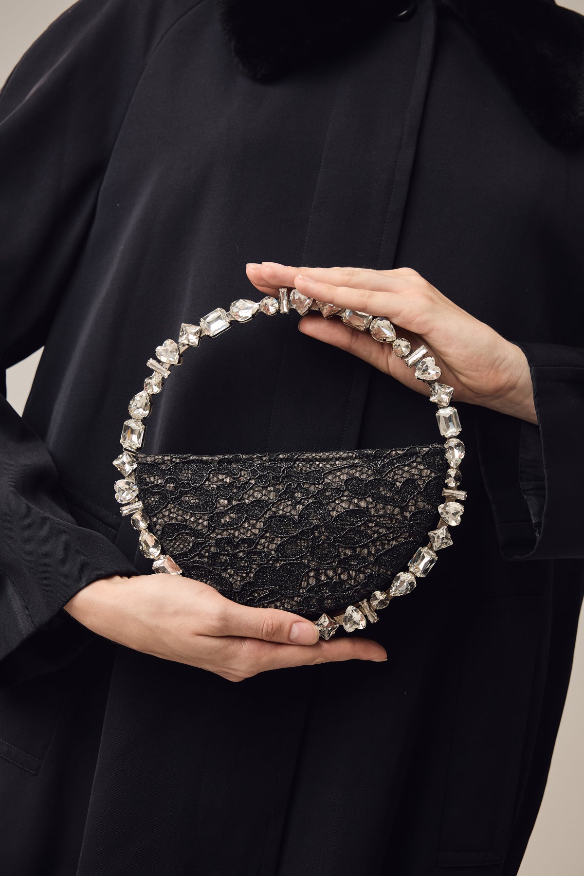 Black Lace Taliya Eternity Clutch