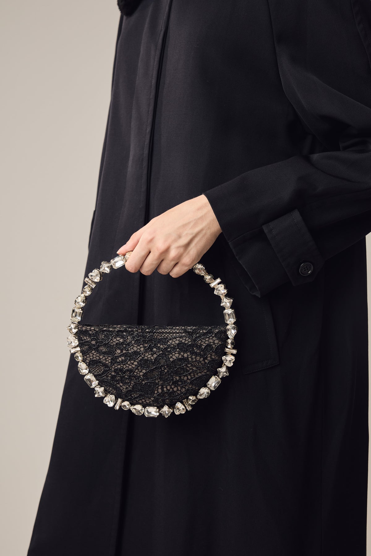 Black Lace Taliya Eternity Clutch
