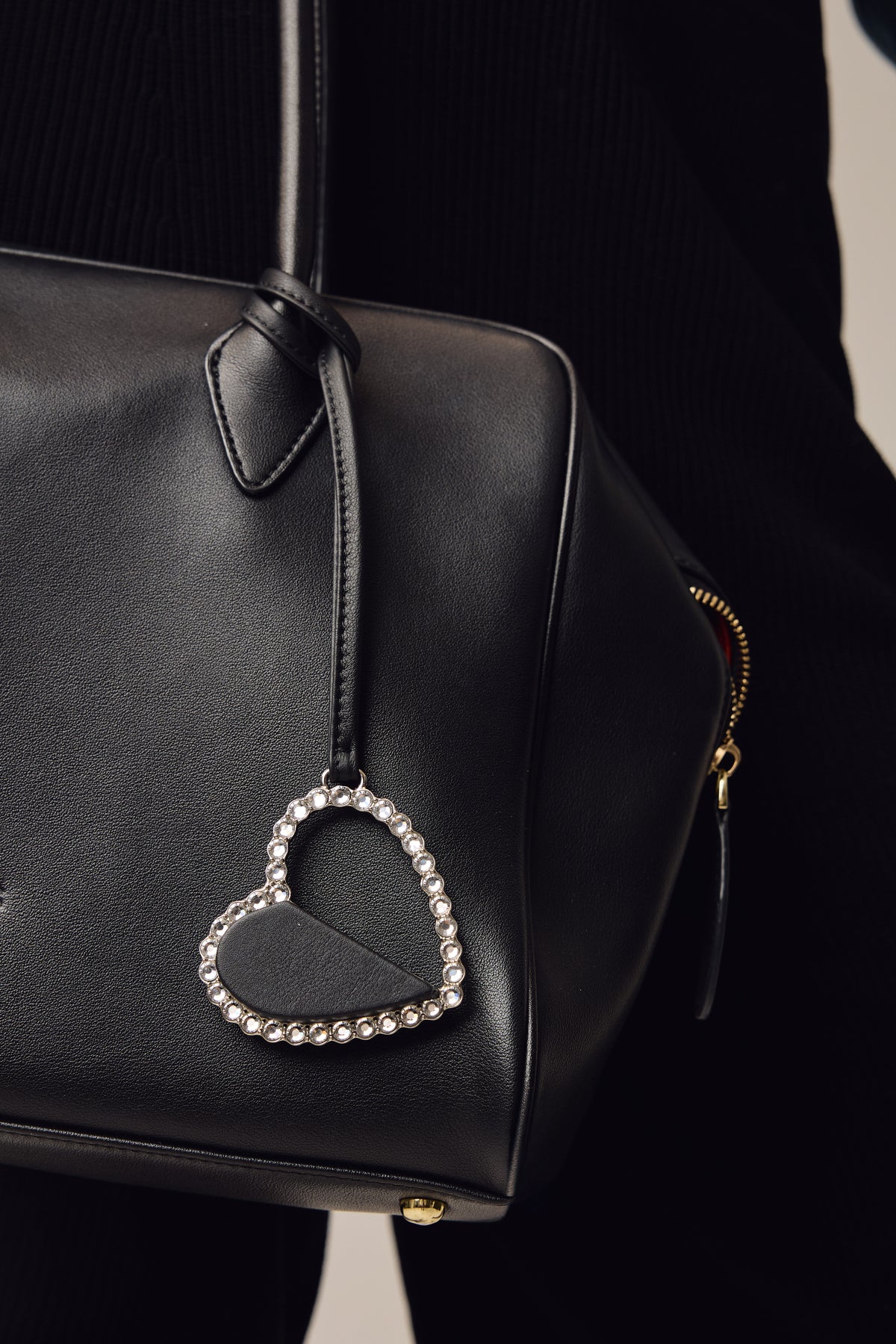 Black Love Bag Charm