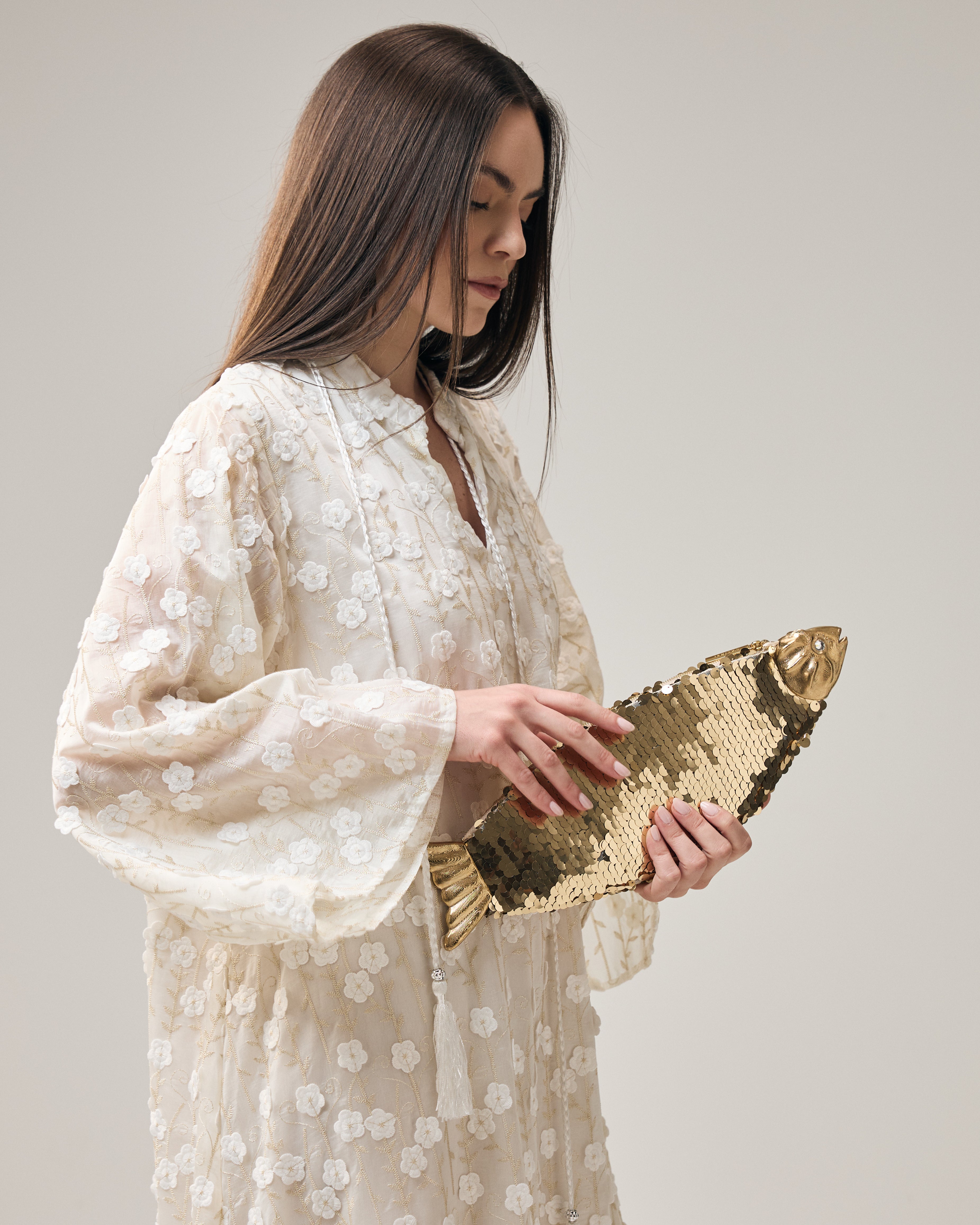 Gold Marea Clutch
