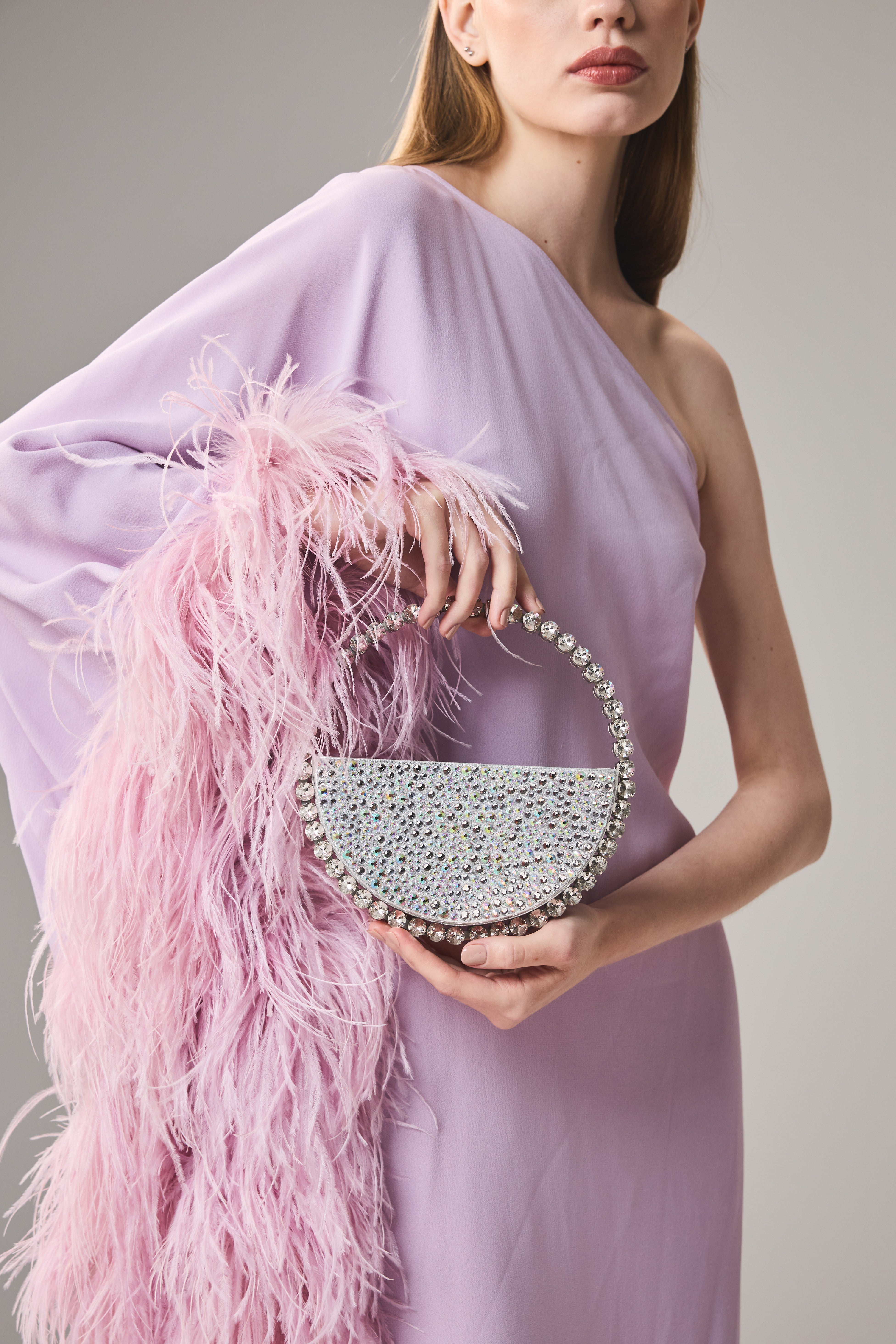 Silver Hotfix Eternity Clutch