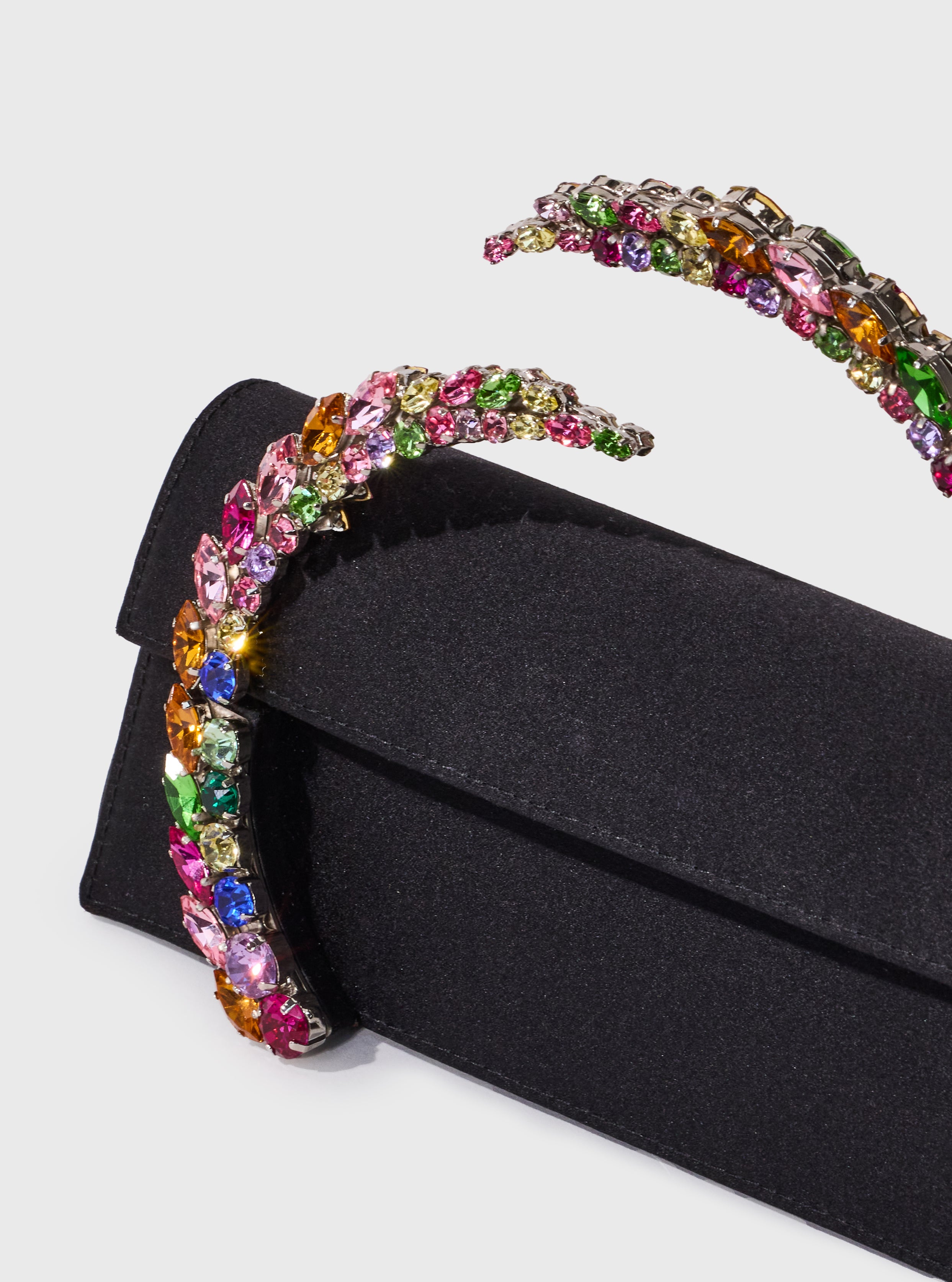 Rainbow Black Karma Clutch