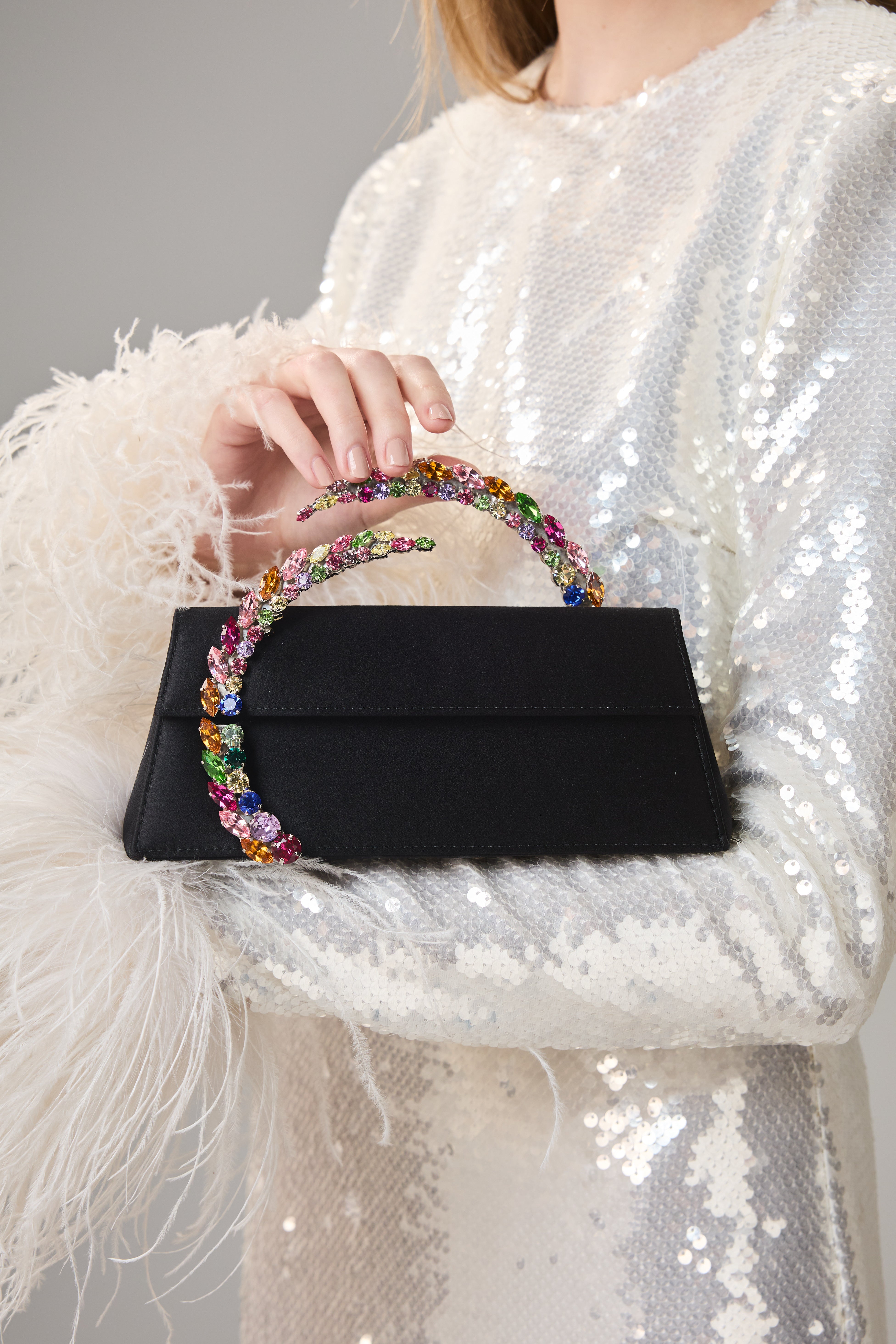 Rainbow Black Karma Clutch