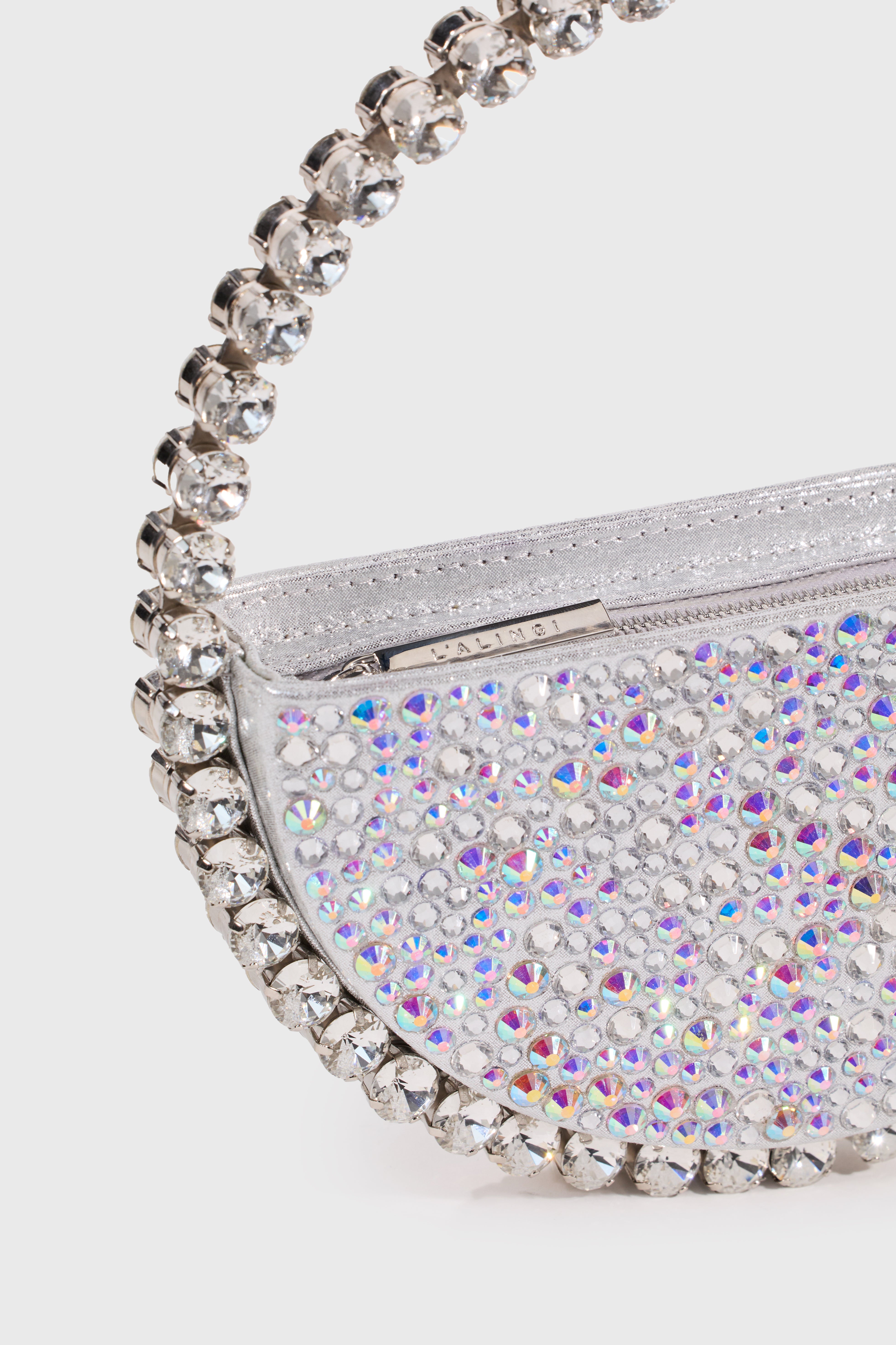 Silver Hotfix Eternity Clutch