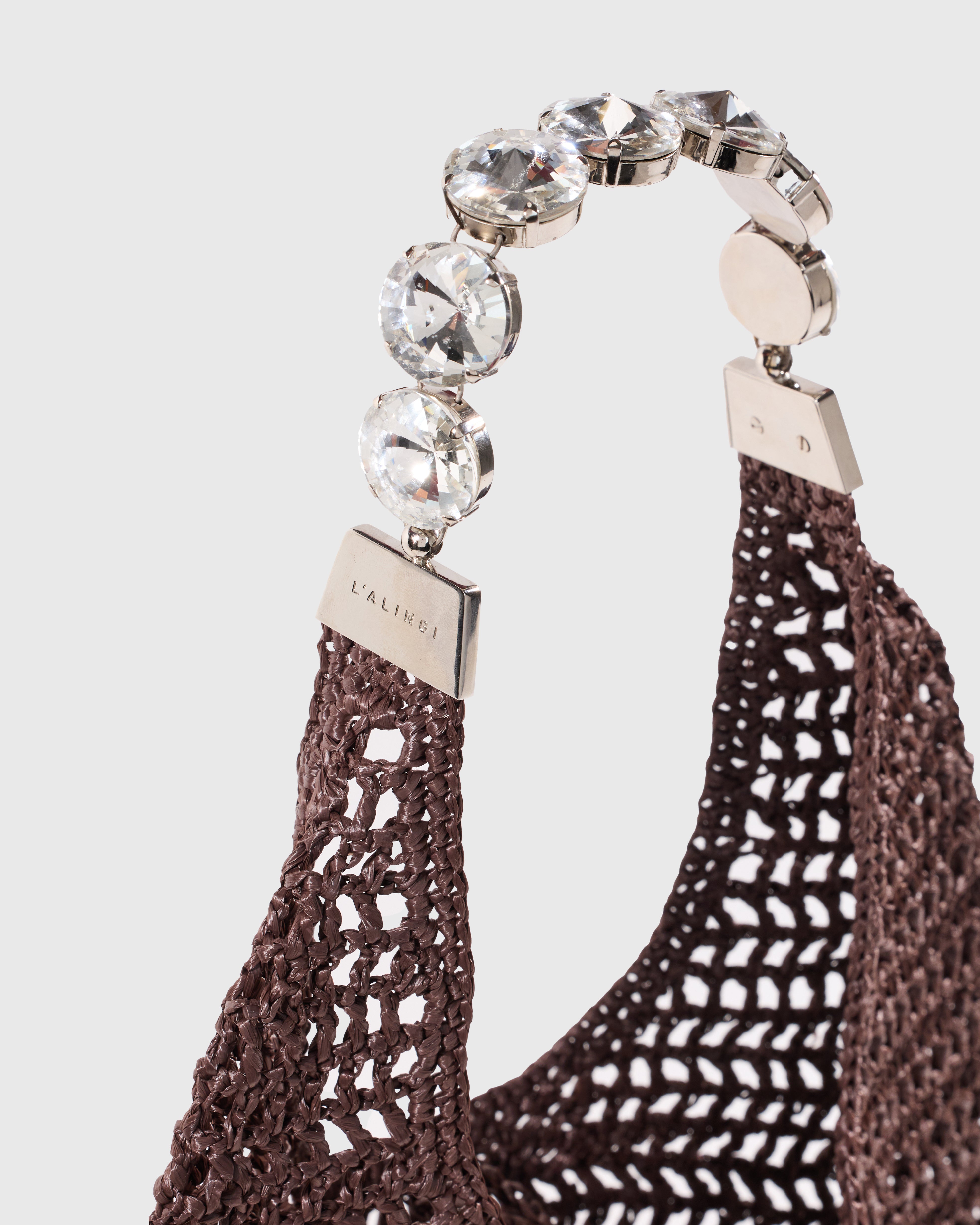 Brown Crochet Tote Bag