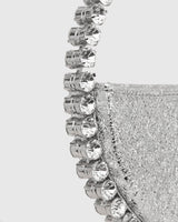L'alingi London Silver Metallic Eternity Luxury Clutch