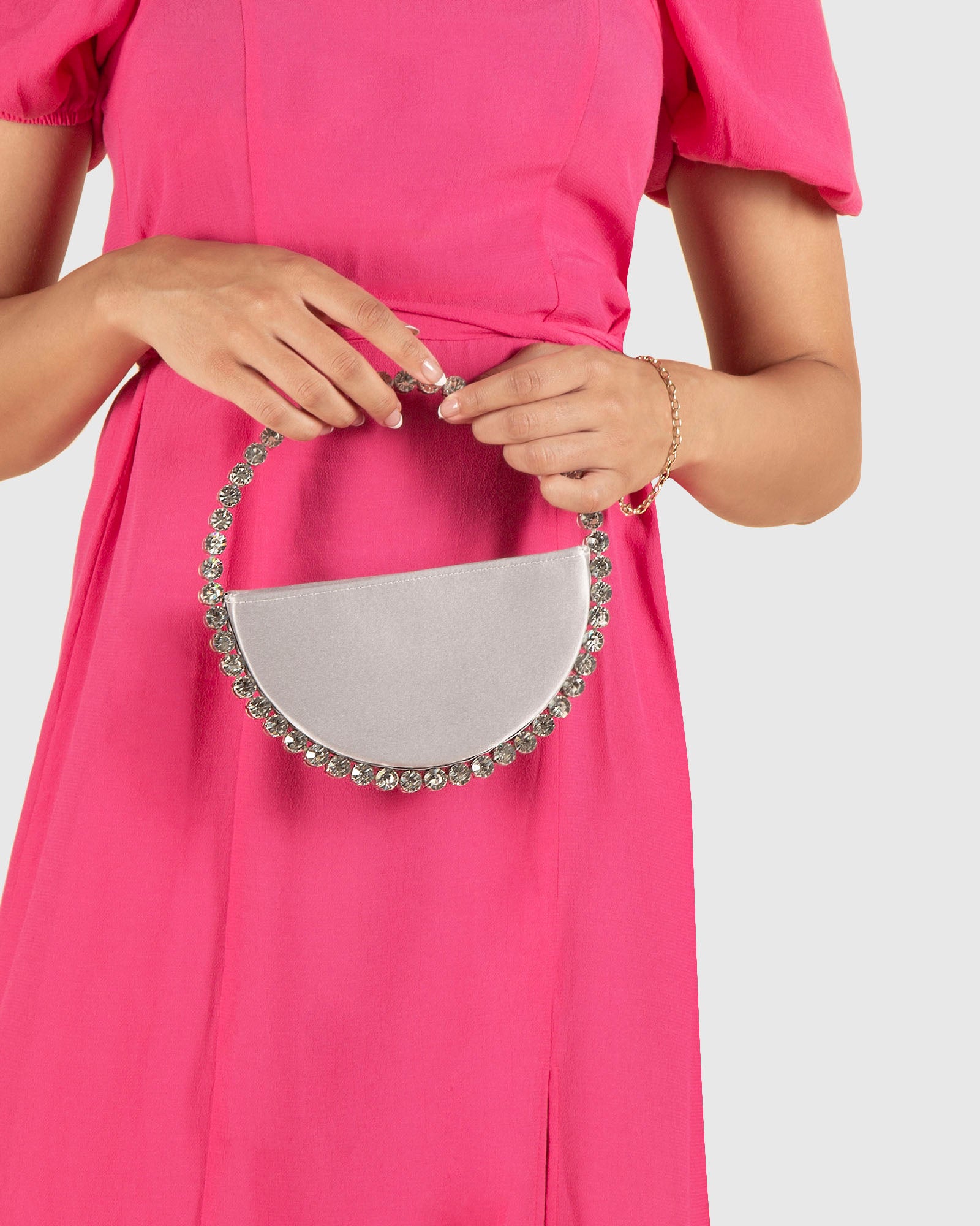 L'alingi London Silver Eternity Luxury Clutch