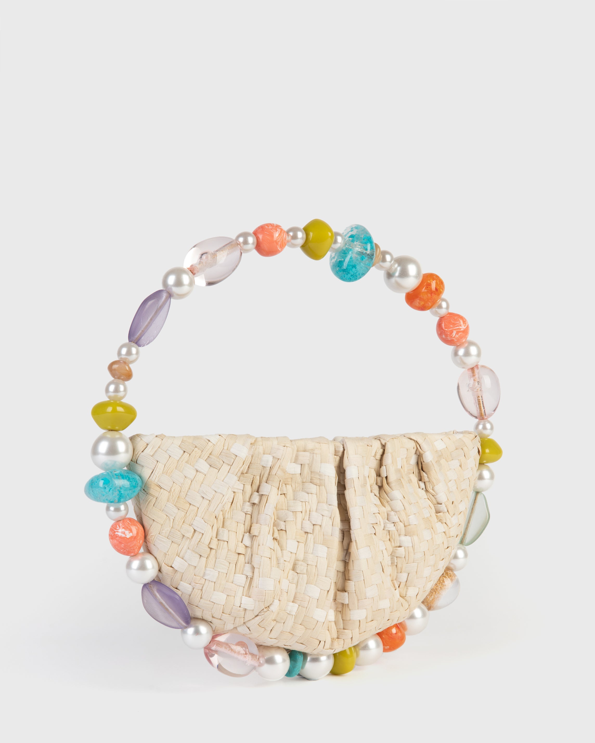 Coral Beaded Medium Jumbo Bag