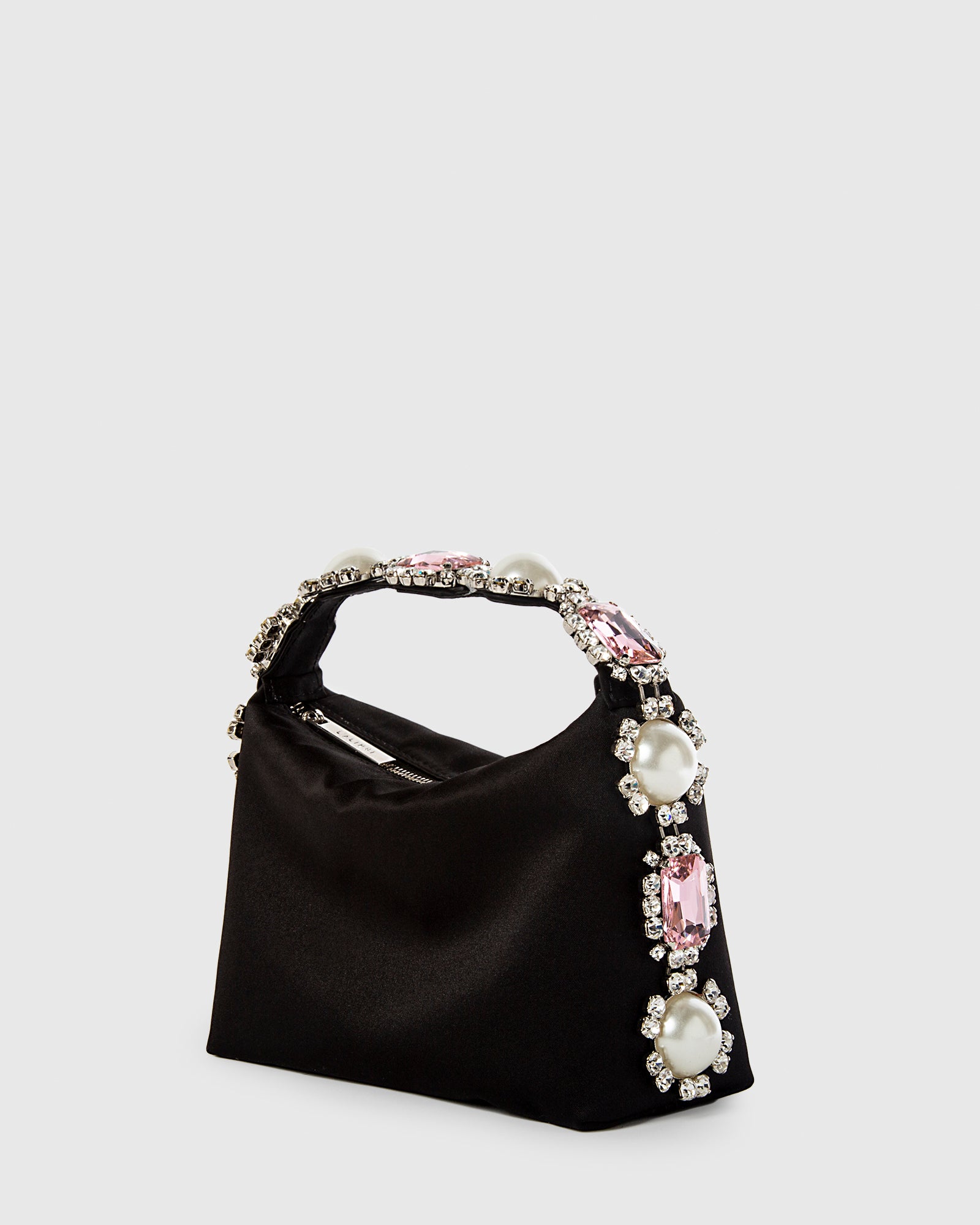 Black Crystal Hobo Bag