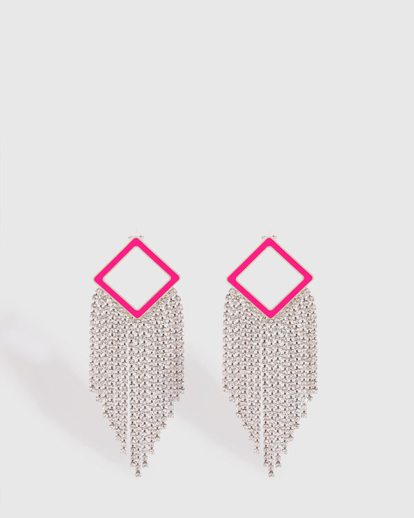 Neon Pink Noora Earrings