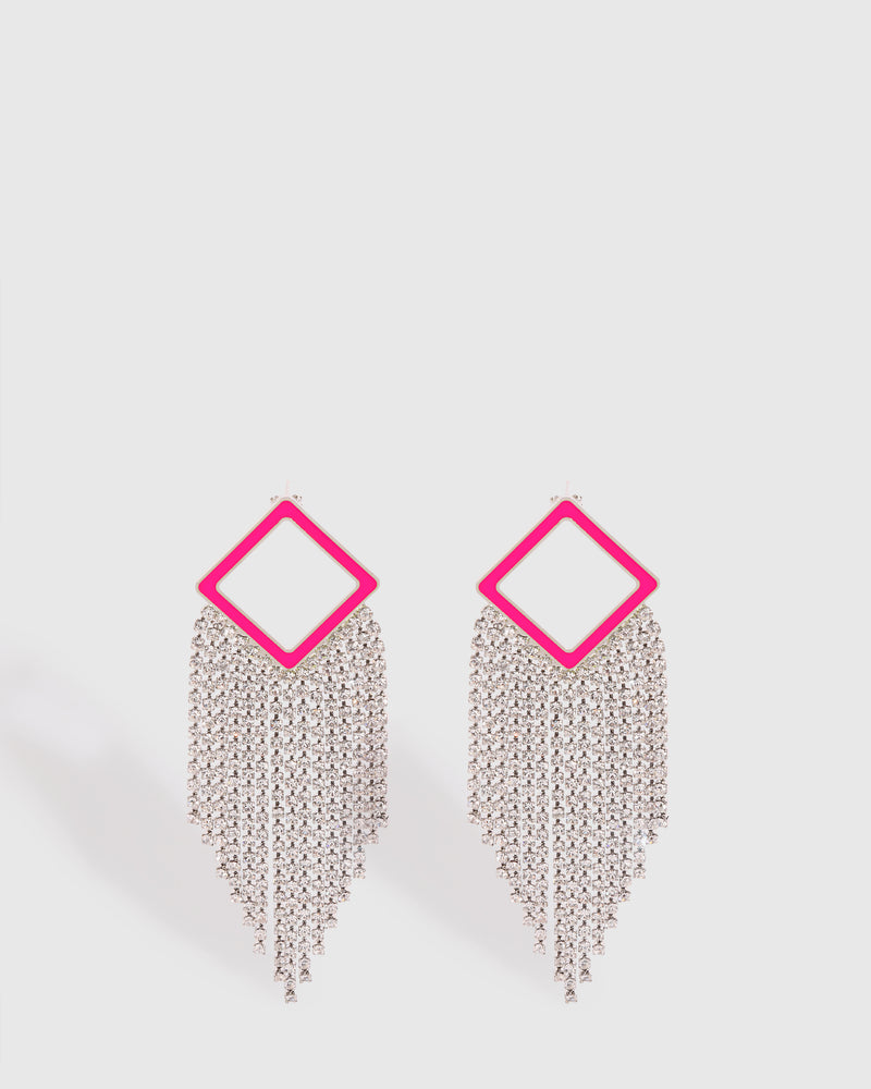 Neon Pink Noora Earrings