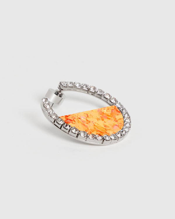 Orange Eternity Earrings