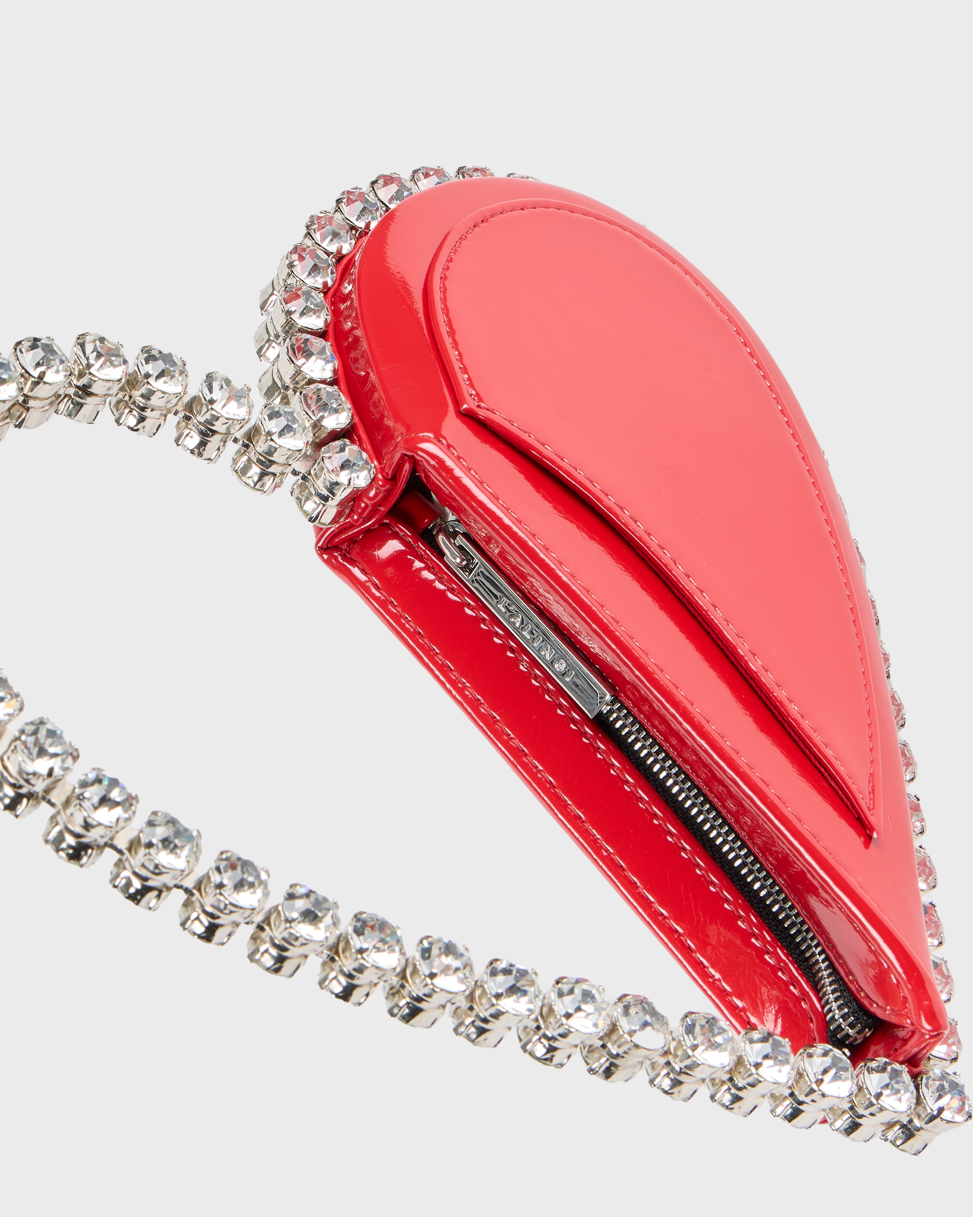 Red Patent Love Clutch