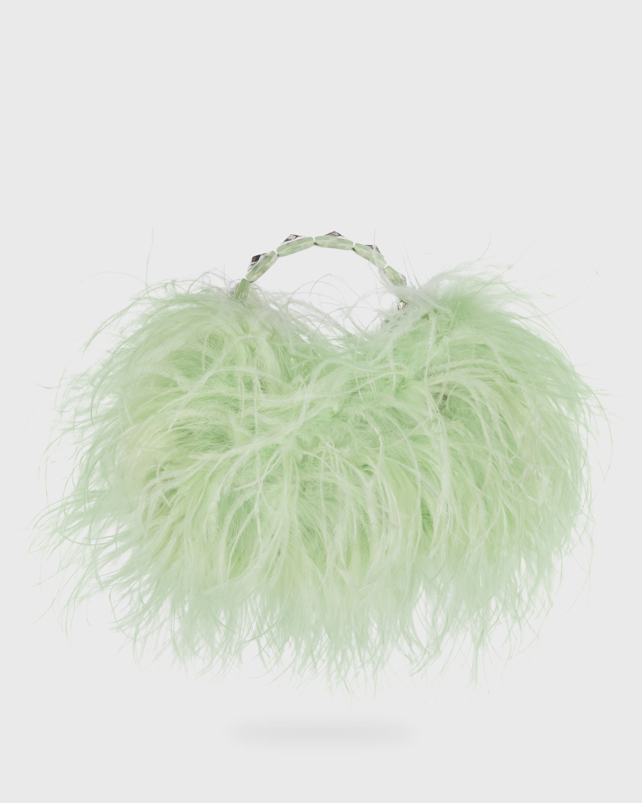 Eau De Nil Resin Feather Pouch