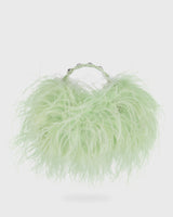 Eau De Nil Resin Feather Pouch