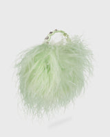 Eau De Nil Resin Feather Pouch