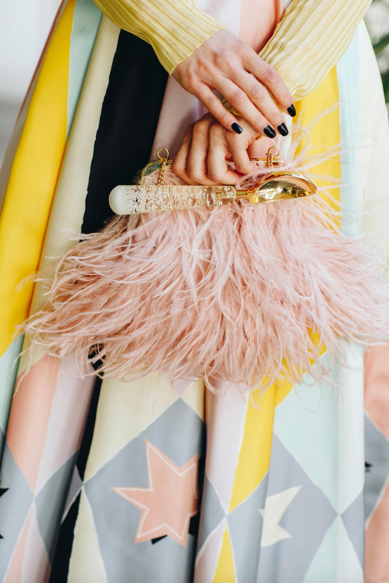 L'alingi London Jasmina Flamingo Luxury Clutch