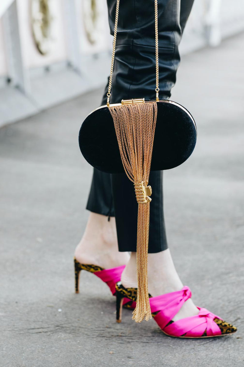 L'alingi London Daria Black Luxury Clutch