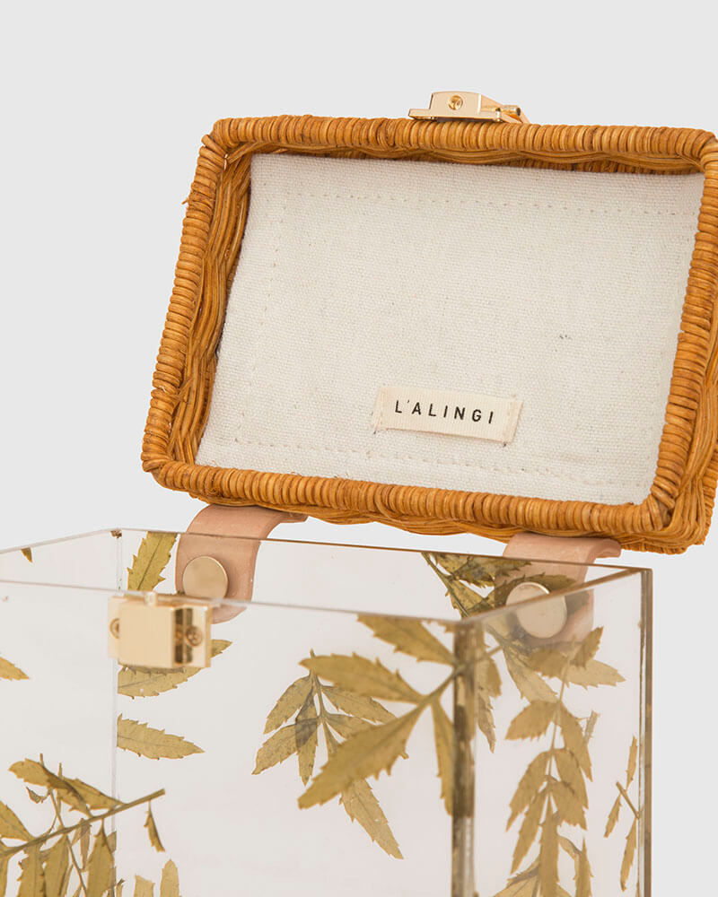 L'alingi London Bamboo Leaves Luxury Bag