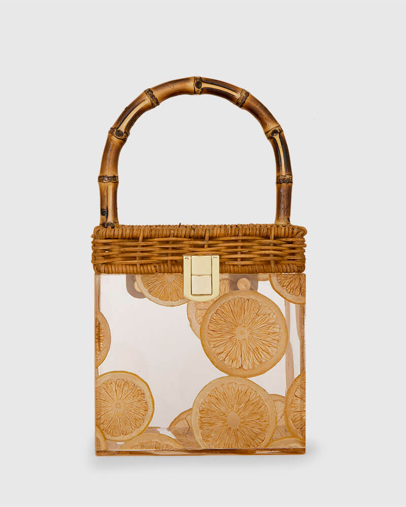 L'alingi London Bamboo Lemons Luxury Bamboo Bag