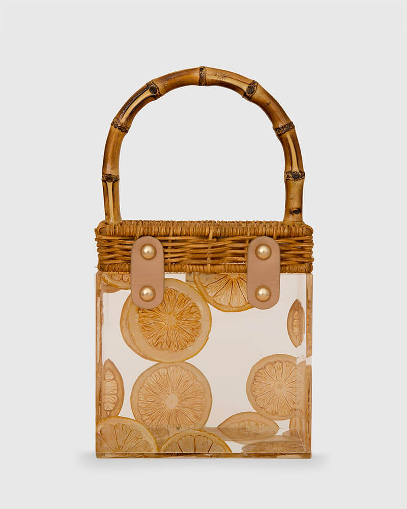 L'alingi London Bamboo Lemons Luxury Bamboo Bag