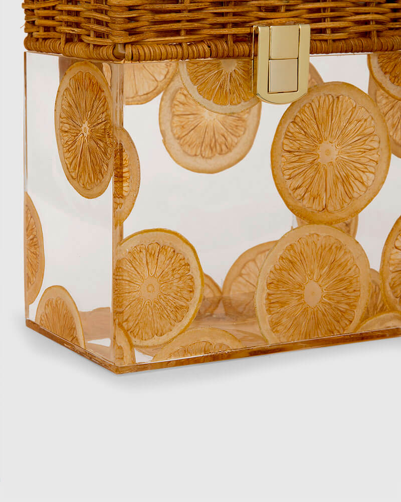 L'alingi London Bamboo Lemons Luxury Bamboo Bag