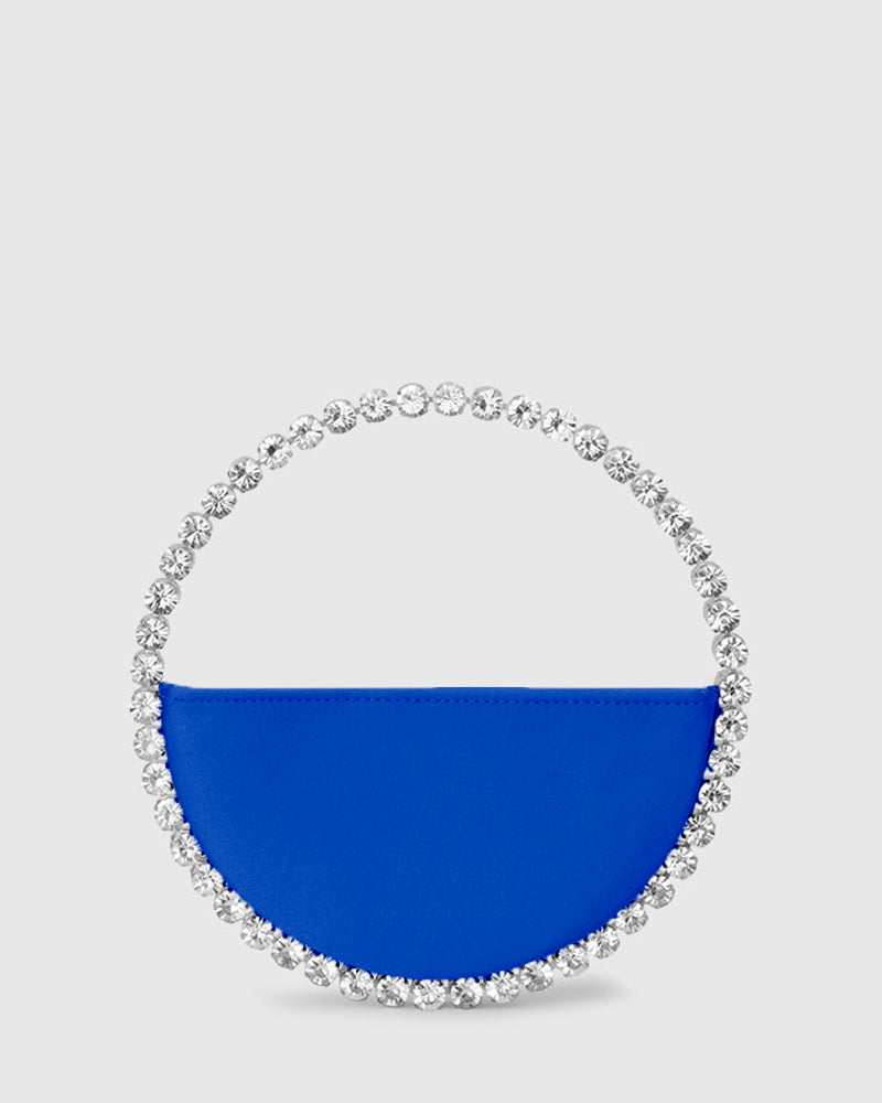 L'alingi London Eternity Royal Blue Luxury Clutch with Swarovski stones