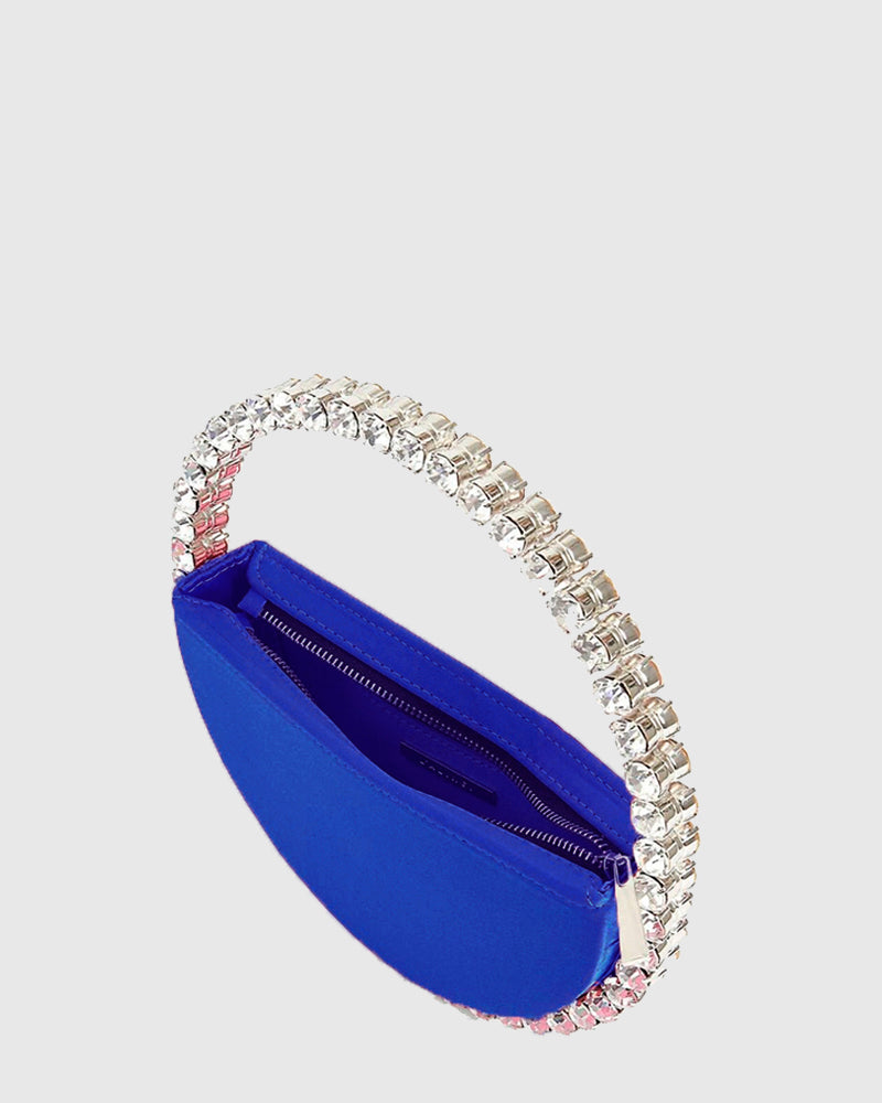 L'alingi London Eternity Royal Blue Luxury Clutch with Swarovski stones
