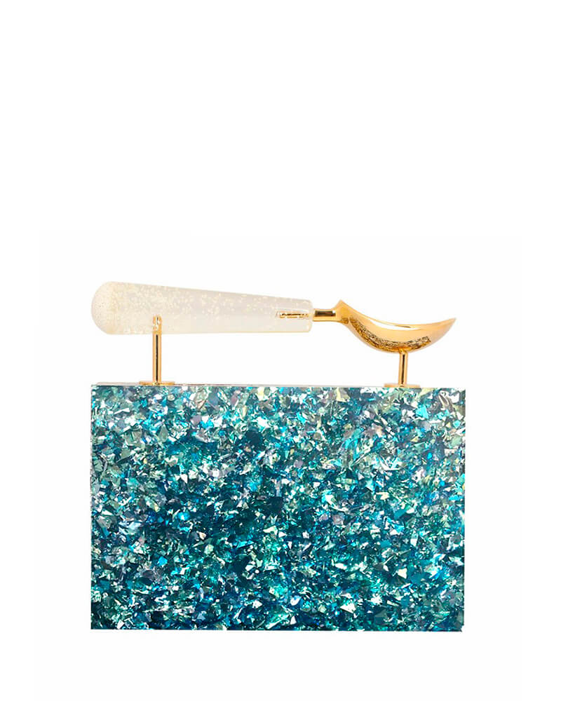 L'alingi London Jasmina Blue Luxury Clutch