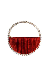 L'alingi London Eternity Burgundy Luxury Clutch with Swarovski stones