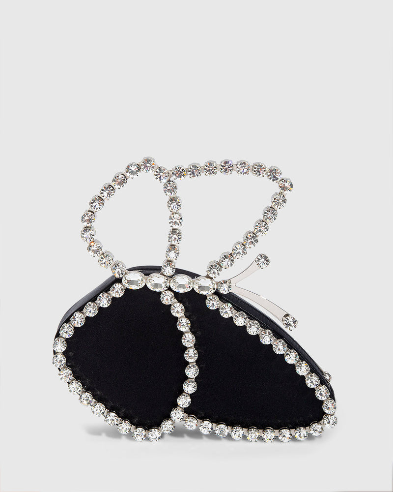 L'alingi London Black Butterfly Luxury Clutch