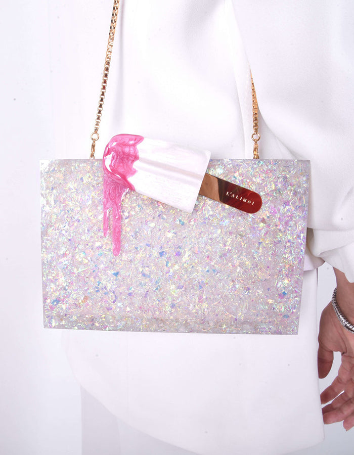 L'alingi London Cindy Hologram Luxury ClutchL'alingi London Cindy Hologram Luxury Clutch