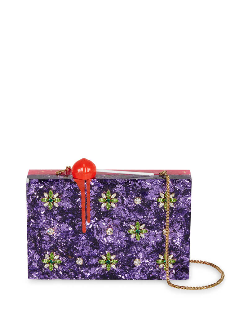 L'alingi London Disco Lolly Luxury Clutch with Swarovski Stones