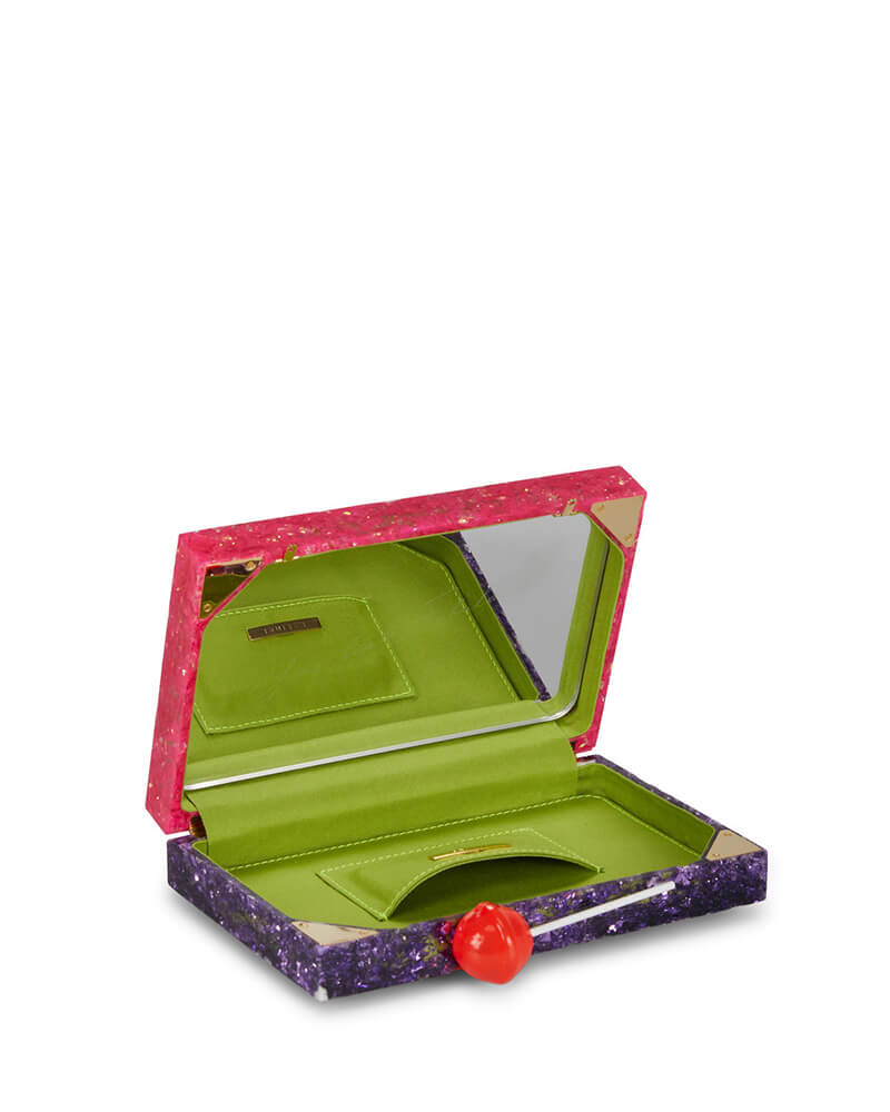 L'alingi London Disco Lolly Luxury Clutch with Swarovski Stones