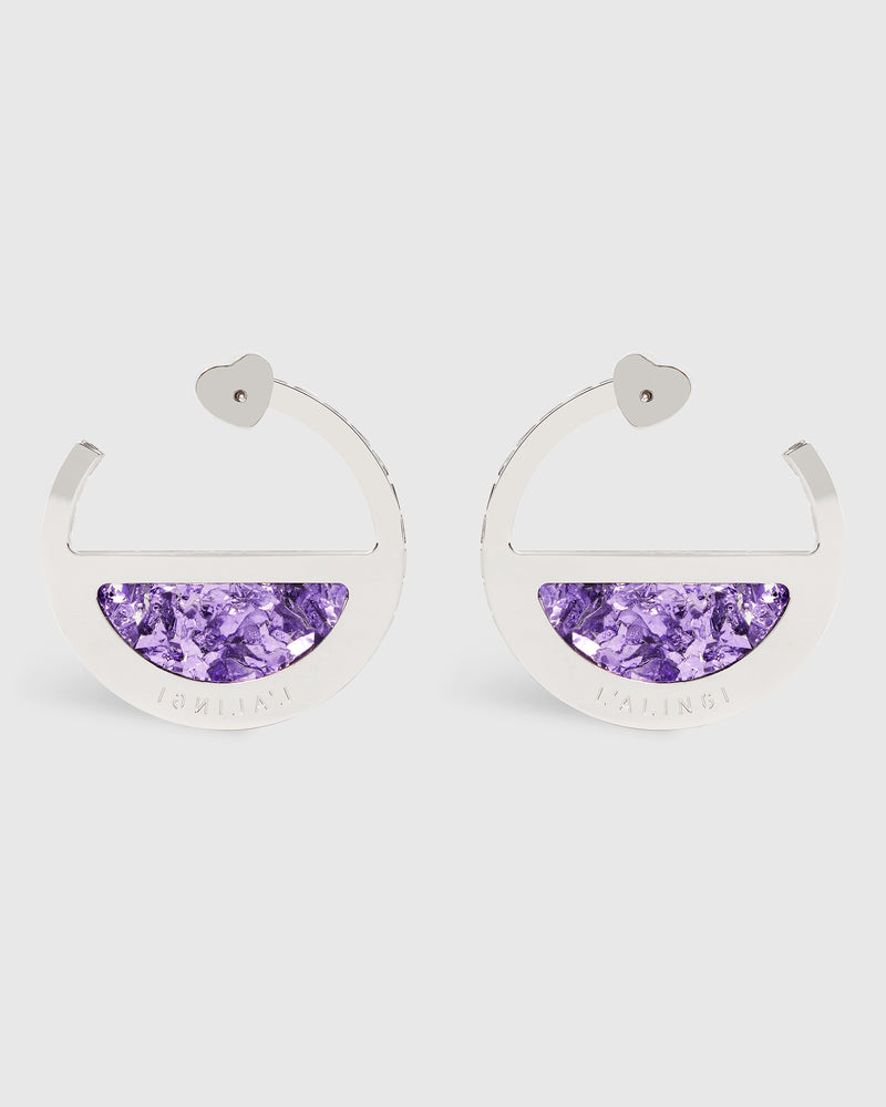 Purple Eternity Earrings