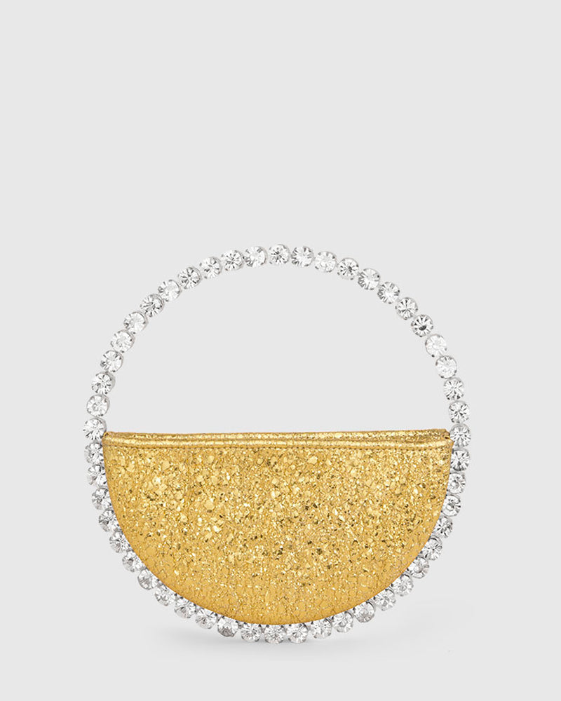 L'alingi London Gold Metallic Eternity Luxury Clutch