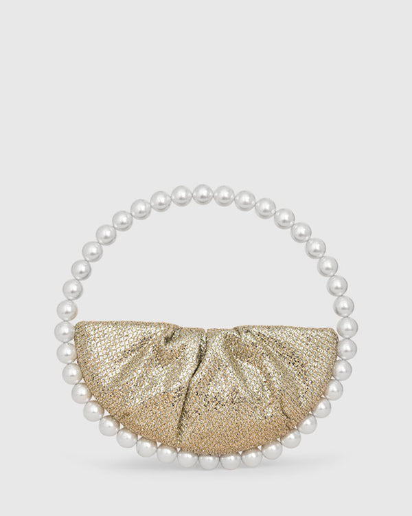 L'alingi London Pearl Lace Glitter Luxury Clutch