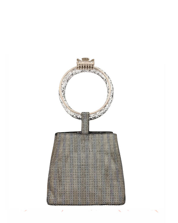 L'alingi London Hologram Bangal Bucket Luxury Clutch