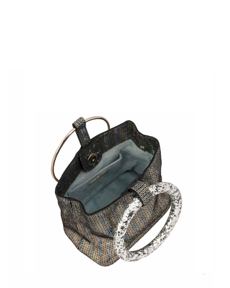 L'alingi London Hologram Bangal Bucket Luxury Clutch