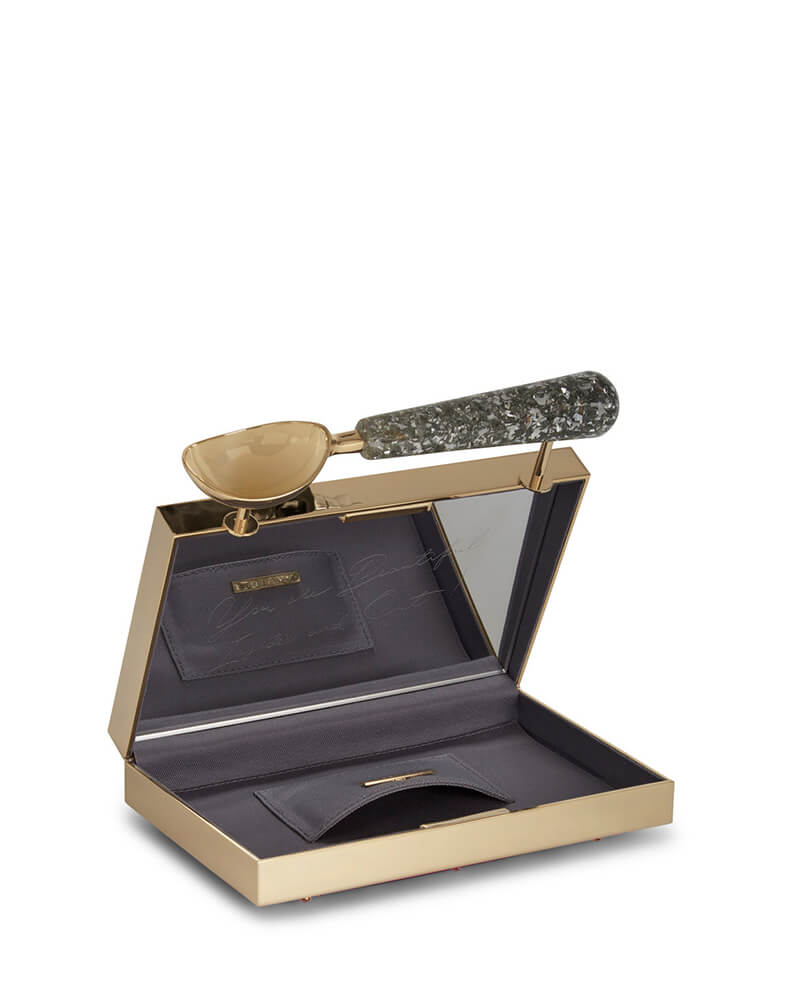 L'alingi London Hot Pink Jasmina Luxury Clutch with Swarovski Stones