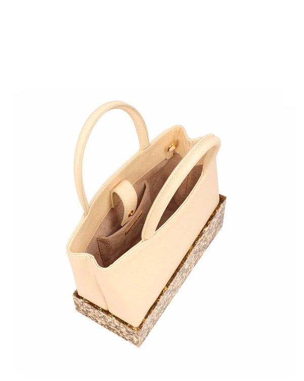 L'alingi London Nora Creme Luxury Handbag