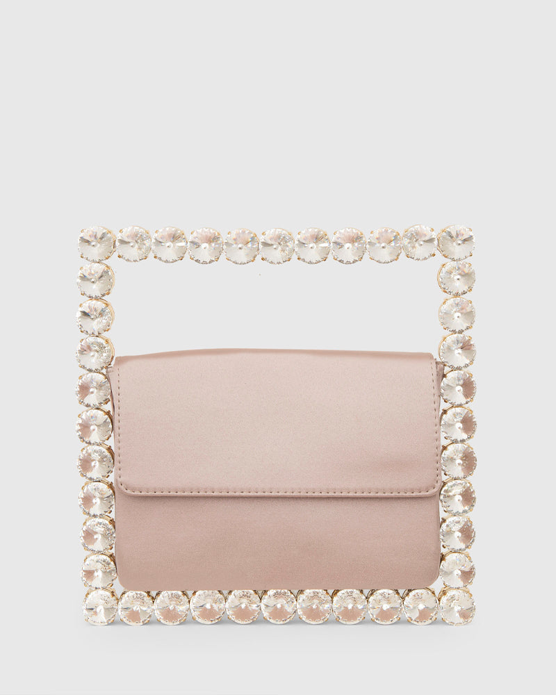 Nude Buckle Up Clutch