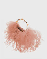 Nude Feather Pouch