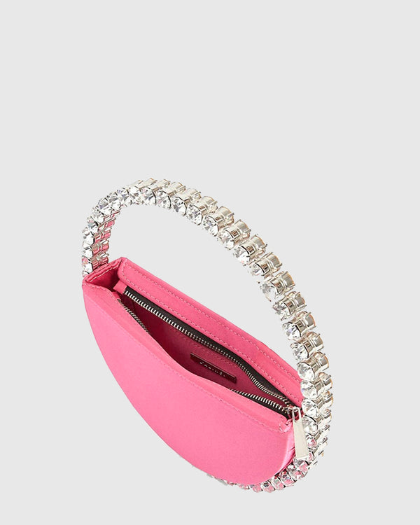 L'alingi London Eternity Pink Luxury Clutch with Swarovski stones