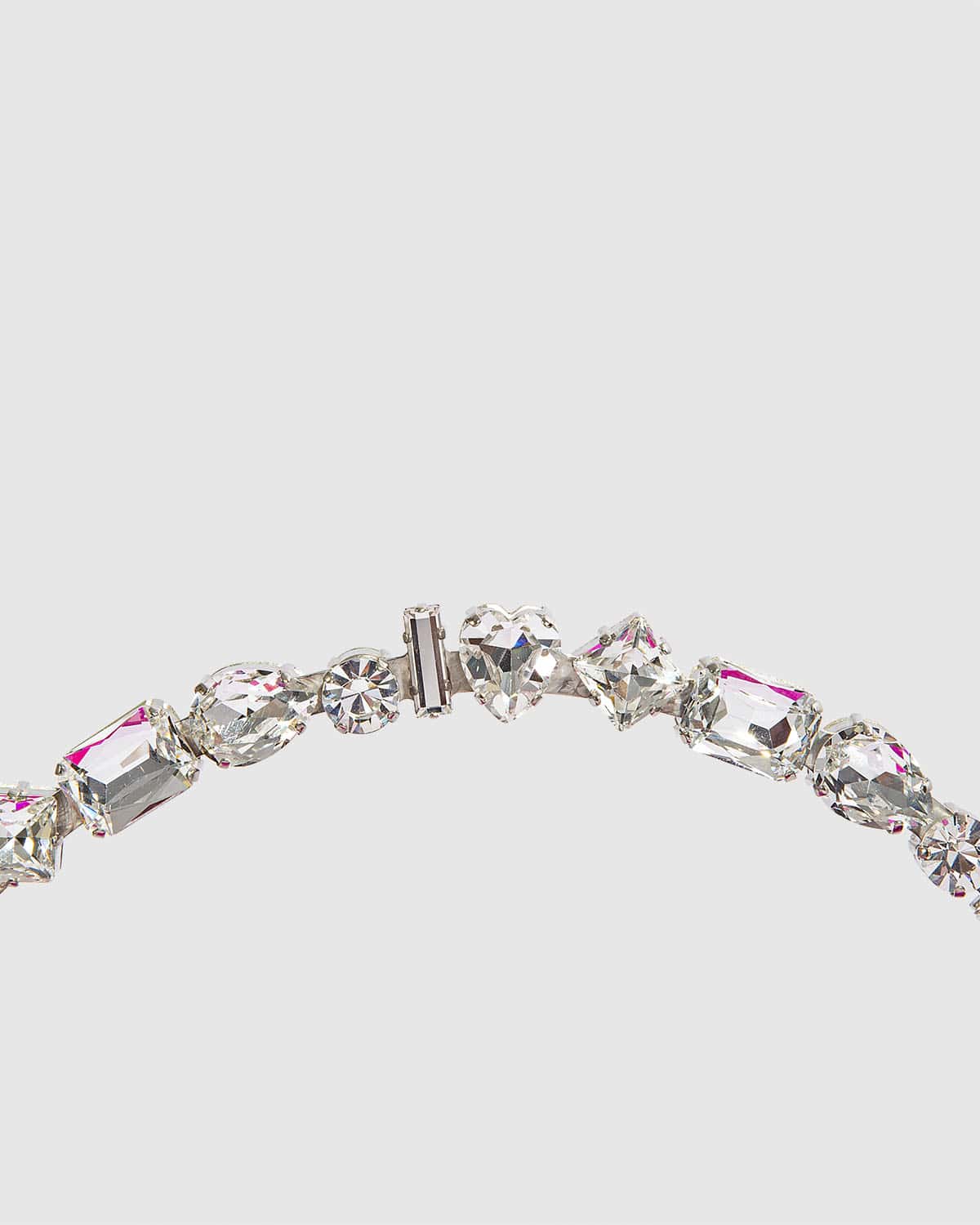L'alingi London Multi Eternity Hot Pink Luxury Clutch with Swarovski stones