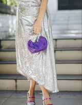 L'alingi London Pouch Purple Luxury Clutch
