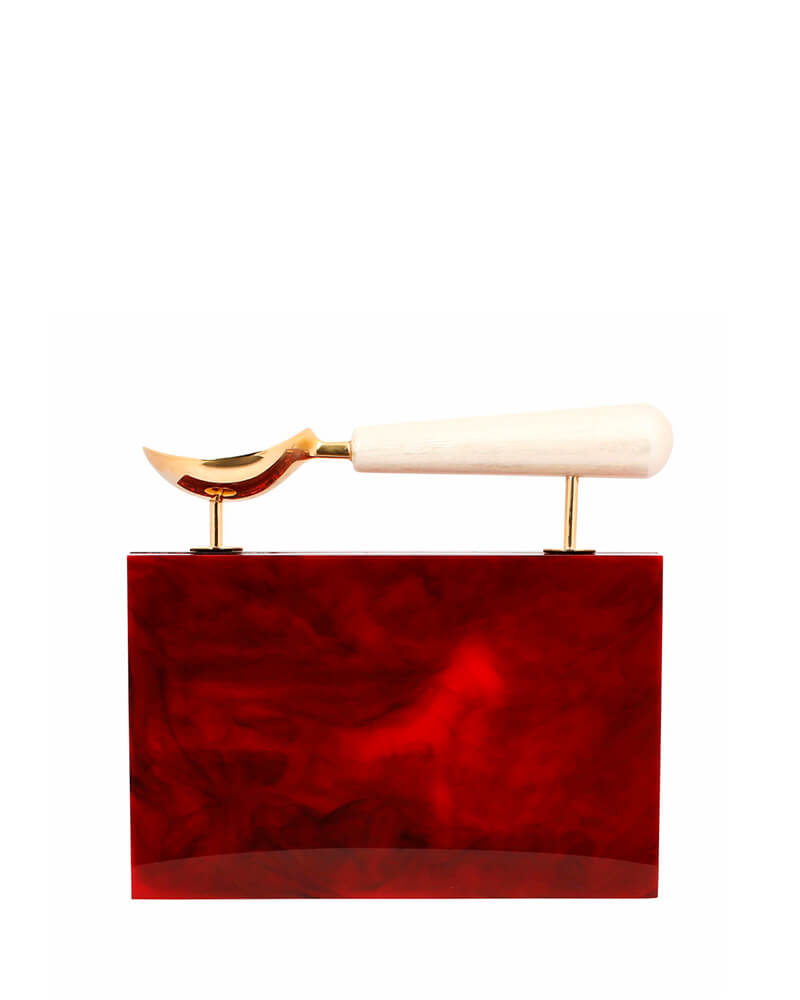L'alingi London Jasmina Rouge Luxury Clutch