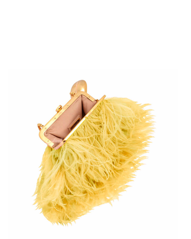 Yellow Flamingo Purse Luxury Designer Clutch | L'ALINGI – L'alingi London